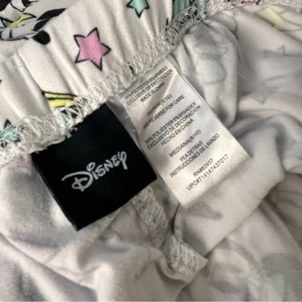 Disney Micky Minnie & Characters on White Pajama Pants‎ Medium - Picture 11 of 15